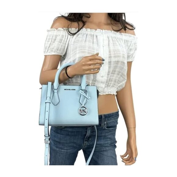 Michael Kors Sheila Small Satchel – Vista Blue - Picture 8 of 10